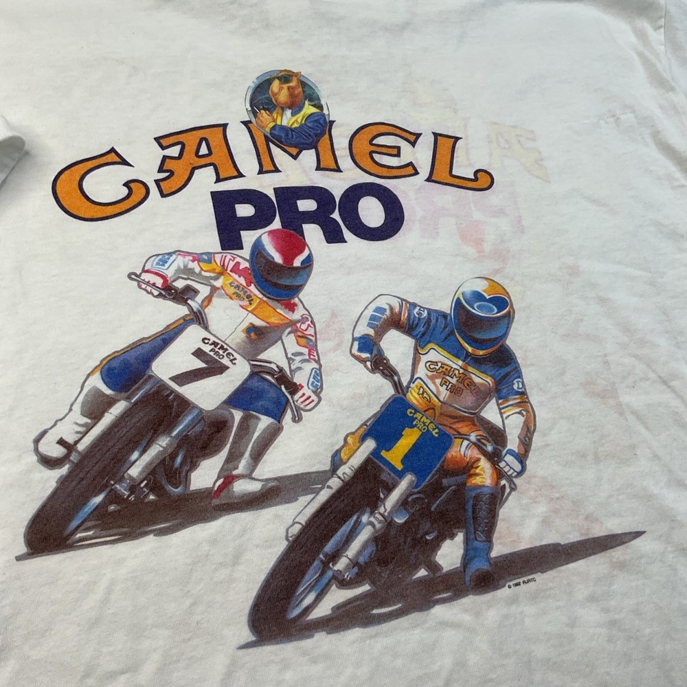 Vintage Camel Pro T-Shirt Men XL 90s Motorcross Peoria Single Stitched 50/50 USA